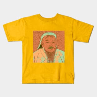 Genghis Khan Portrait Kids T-Shirt